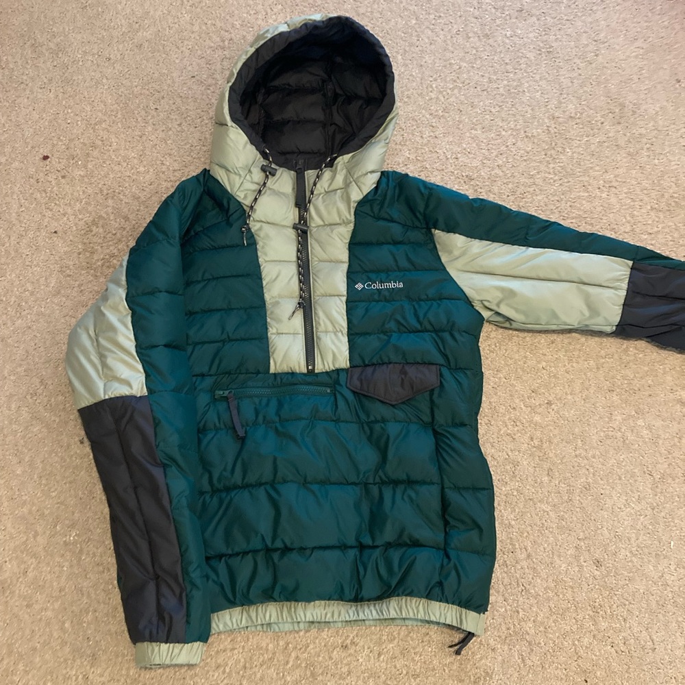 Columbia 3/4 zip puffer jacket